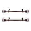 Rod Desyne Willis 1 In Adjustable Side Curtain Rod In Brown