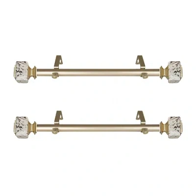 Rod Desyne Willis 1 In Adjustable Side Curtain Rod In Yellow