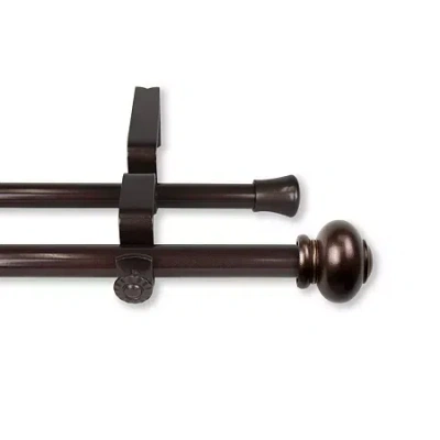 Rod Desyne Yolanda Double Curtain Rod In Brown