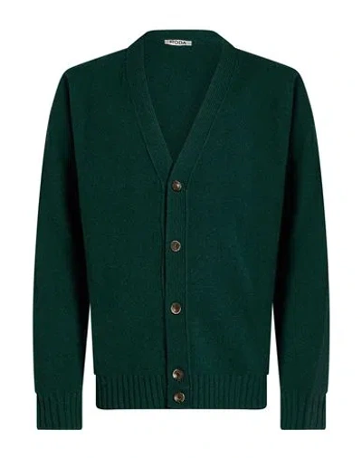 Roda Man Cardigan Dark Green Size Xxl Wool