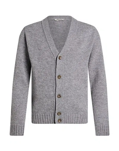 Roda Man Cardigan Grey Size Xxl Wool In Multi