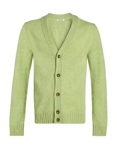 Roda Man Cardigan Light Green Size Xl Wool In Multi