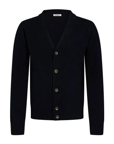Roda Man Cardigan Midnight Blue Size S Wool