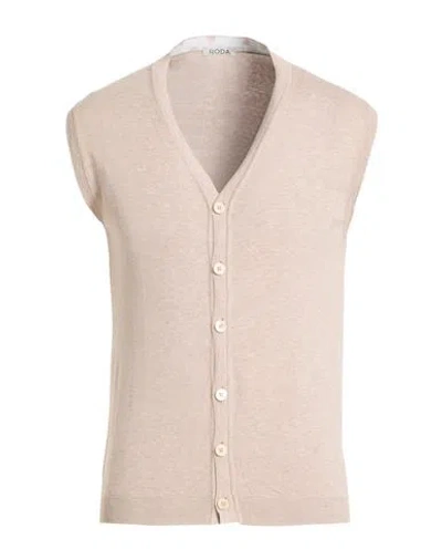 Roda Man Cardigan Sand Size Xl Cotton In Neutral