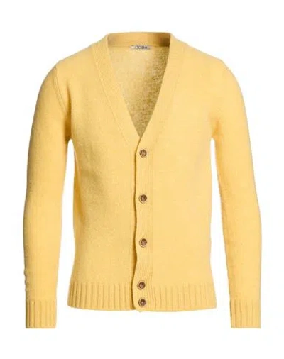 Roda Man Cardigan Yellow Size M Wool