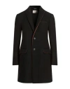 Roda Man Coat Black Size 46 Viscose, Acrylic, Polyester, Virgin Wool, Elastane In Brown