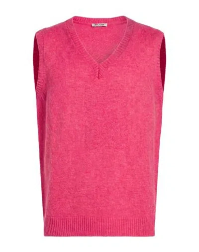 Roda Man Sweater Fuchsia Size Xxl Wool In Pink