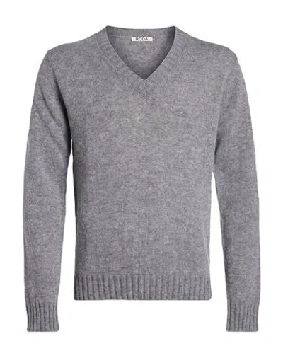 Roda Man Sweater Grey Size Xxl Wool In Multi