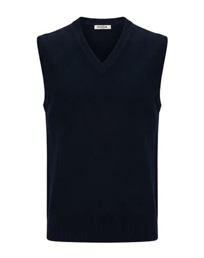 Roda Man Sweater Midnight Blue Size Xxl Wool