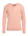 Roda Man Sweater Salmon Pink Size Xxl Wool