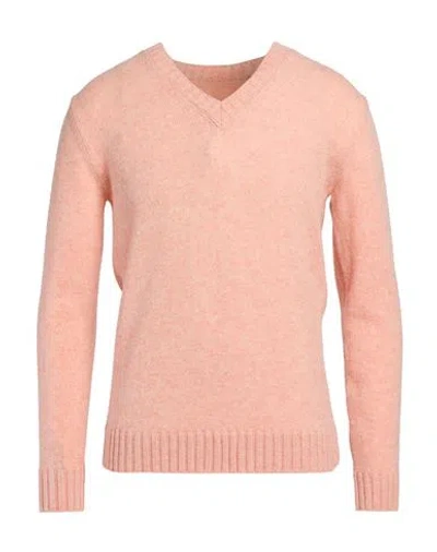 Roda Man Sweater Salmon Pink Size Xxl Wool
