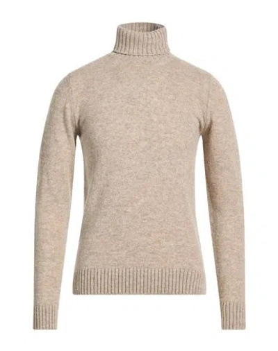 Roda Man Turtleneck Beige Size 3xl Virgin Wool In Neutral