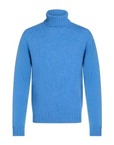 Roda Man Turtleneck Blue Size Xxl Virgin Wool