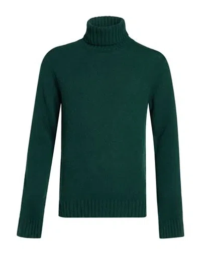 Roda Man Turtleneck Dark Green Size S Virgin Wool