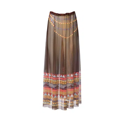 Roda Smartswimwear Women's Beach Skirt Africa In Brown