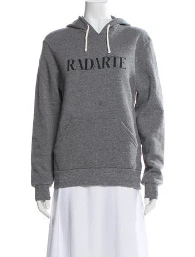 Pre-owned Rodarte Crew Neck Long Sleeve Hoodie In Gray