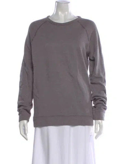 Pre-owned Rodarte Crew Neck Long Sleeve Sweatshirt In Gray