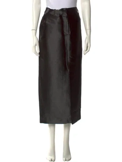 Pre-owned Rodarte Crystal Embellishments Midi Length Skirt W/ Tags In Black