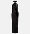 Rodarte Cutout Sequined Gown In Black