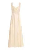 Rodarte Exclusive Lace-detailed Silk-satin Maxi Slip Dress