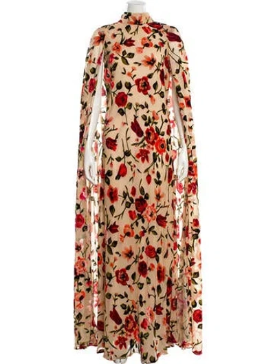 Pre-owned Rodarte Floral Print Long Dress