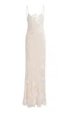 Rodarte Floral Silk-devoré Slip Gown