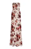 Rodarte Floral Velvet Devore Gown