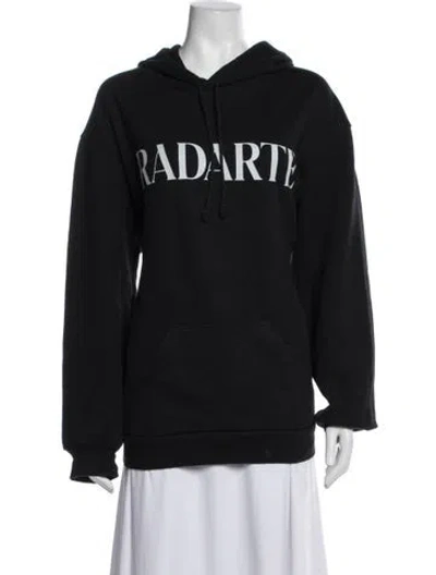 Pre-owned Rodarte Graphic Print Crew Neck Hoodie In Blue