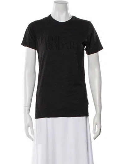 Pre-owned Rodarte Graphic Print Crew Neck T-shirt In Gray