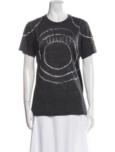 Pre-owned Rodarte Graphic Print Crew Neck T-shirt In Gray