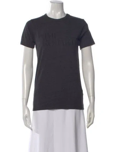Pre-owned Rodarte Graphic Print Crew Neck T-shirt In Gray