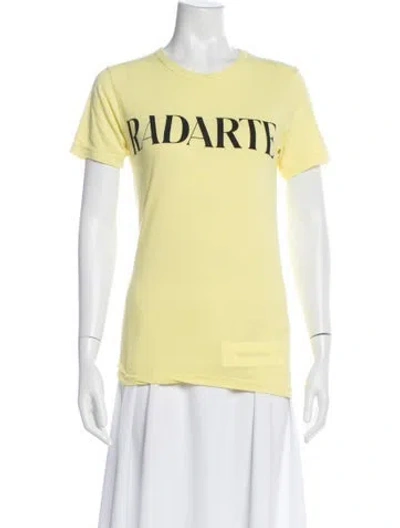 Pre-owned Rodarte Graphic Print Crew Neck T-shirt In Green