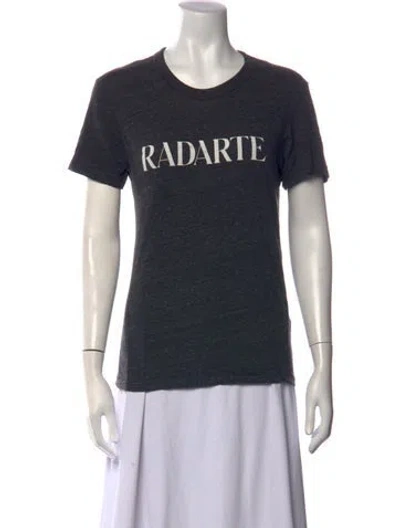 Pre-owned Rodarte Graphic Print Crew Neck T-shirt In Grey