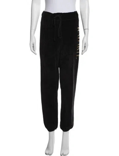 Pre-owned Rodarte Graphic Print Sweatpants In Black