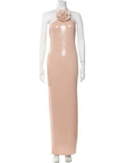 Pre-owned Rodarte Halterneck Long Dress W/ Tags In Pink