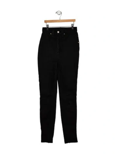 Pre-owned Rodarte High-rise Skinny Leg Jeans In Black