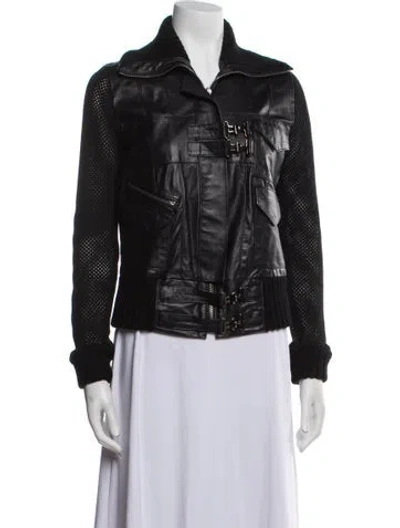 Pre-owned Rodarte Leather Biker Jacket In Black