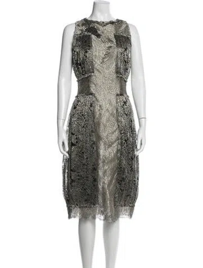 Pre-owned Rodarte Mink Midi Length Dress