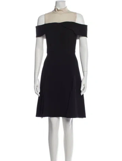 Pre-owned Rodarte Mock Neck Knee-length Dress