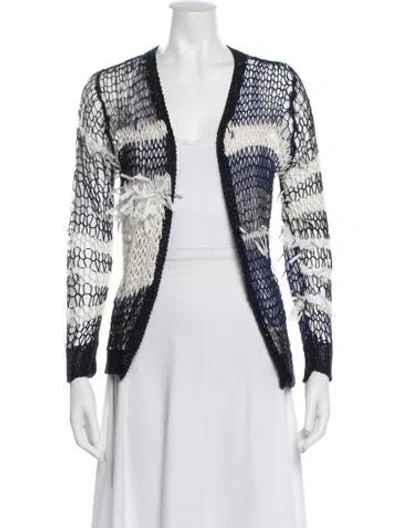 Pre-owned Rodarte Mohair Striped Sweater