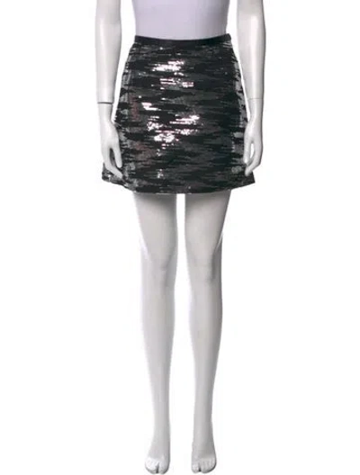 Pre-owned Rodarte Nylon Mini Skirt In Black