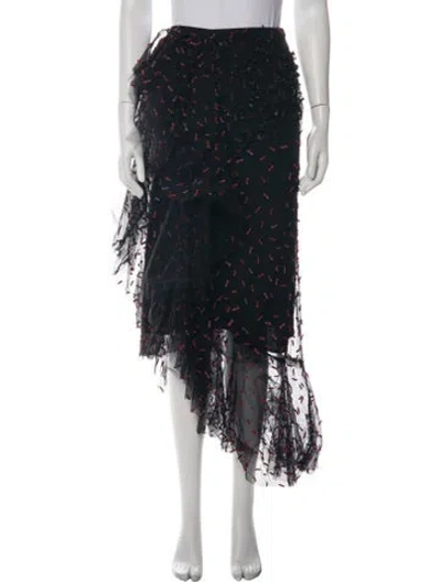 Pre-owned Rodarte Patterned Midi Length Skirt In Multi