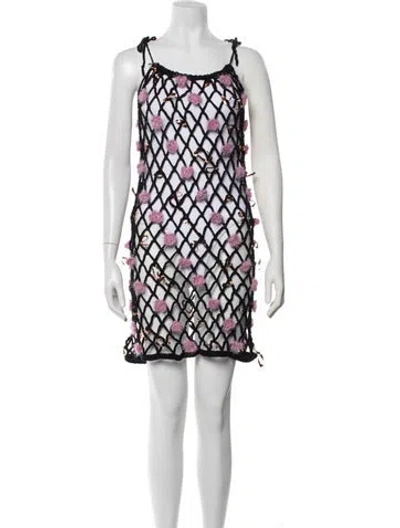 Pre-owned Rodarte Patterned Mini Dress In Multi