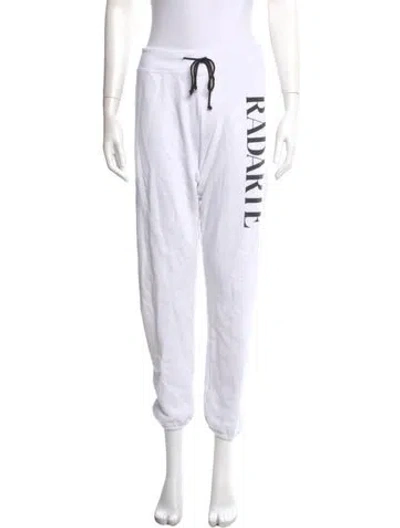 Pre-owned Rodarte Printed Skinny Leg Pants In White