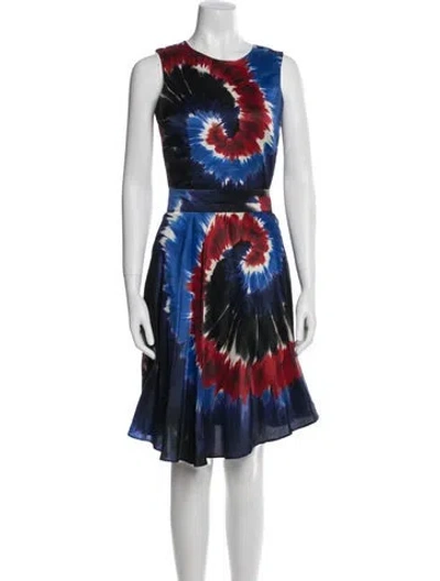 Pre-owned Rodarte Silk Knee-length Dress In Blue