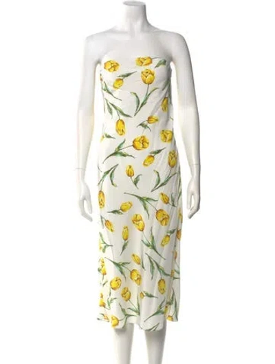 Pre-owned Rodarte Silk Knee-length Dress In Multi