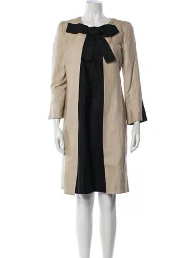 Pre-owned Rodarte Silk Knee-length Dress In Neutrals