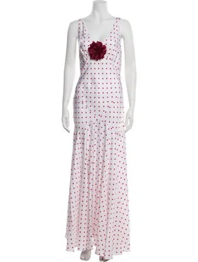 Pre-owned Rodarte Silk Long Dress In Multi