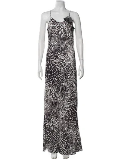 Pre-owned Rodarte Silk Long Dress In Multi