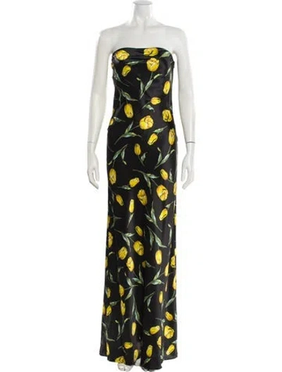 Pre-owned Rodarte Silk Long Dress In Multi